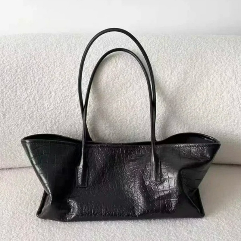 กระเป๋าถือหนัง PU นุ่มลายจระเข - Luxury Bags Tote บทวิจารณ์และราคา